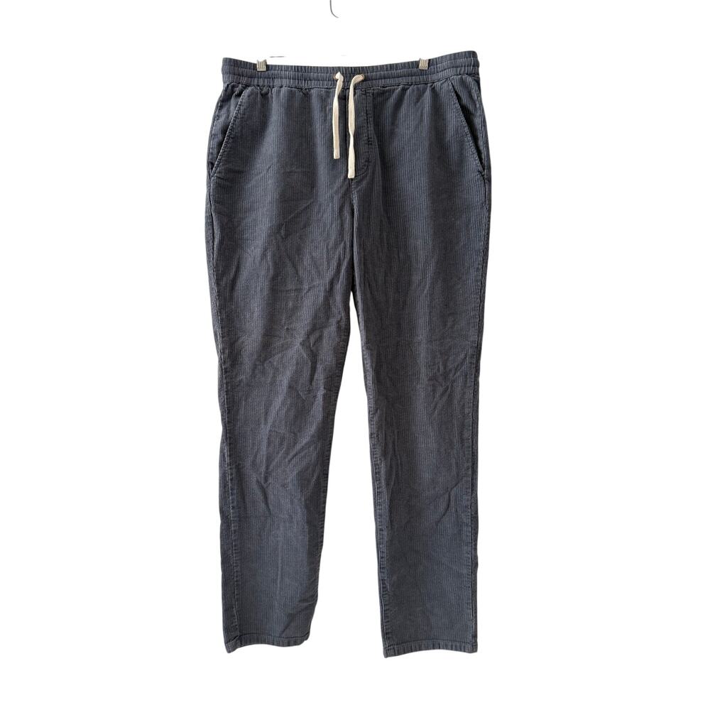 Marine Layer Slim Fit Corduroy Casual Gray Drawstring XL Men's Joggers NWOT